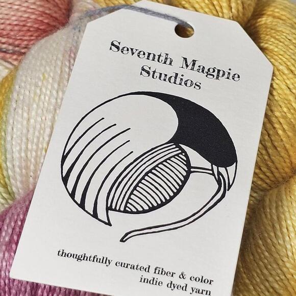 Seventh Magpie Studios "The Liberty Set" Merino / Silk Yarn Hand Dyed 400+ YARDS - Picture 2 of 4